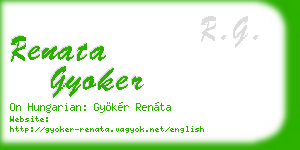 renata gyoker business card